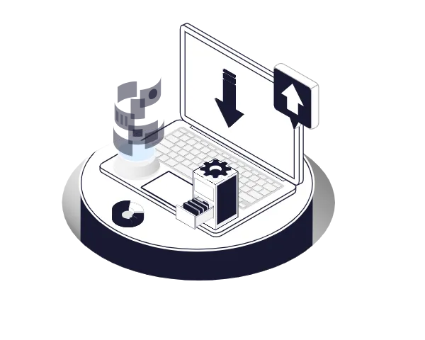Illustration representing network security